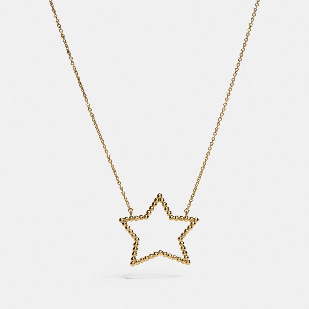 COACH F37962 OVERSIZED STAR NECKLACE GOLD