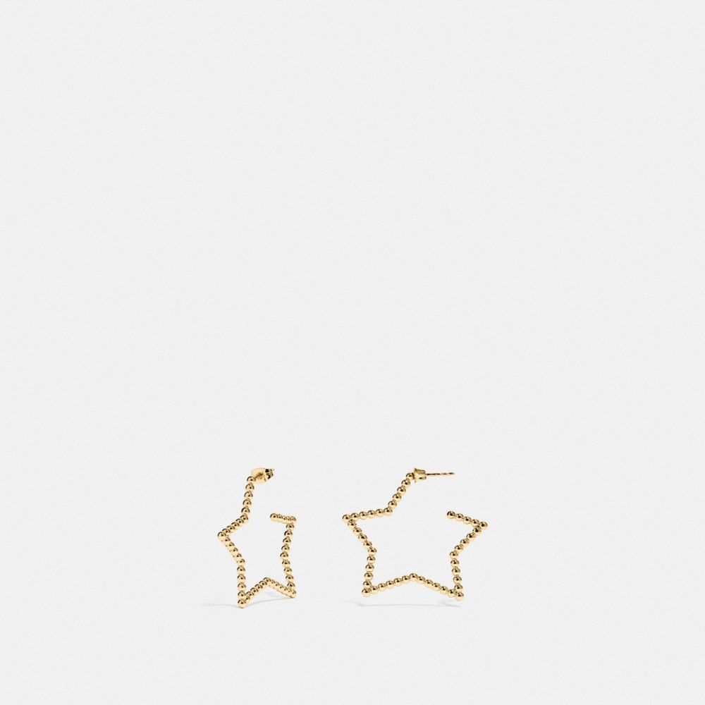 COACH F37963 OVERSIZED STAR EARRINGS GOLD