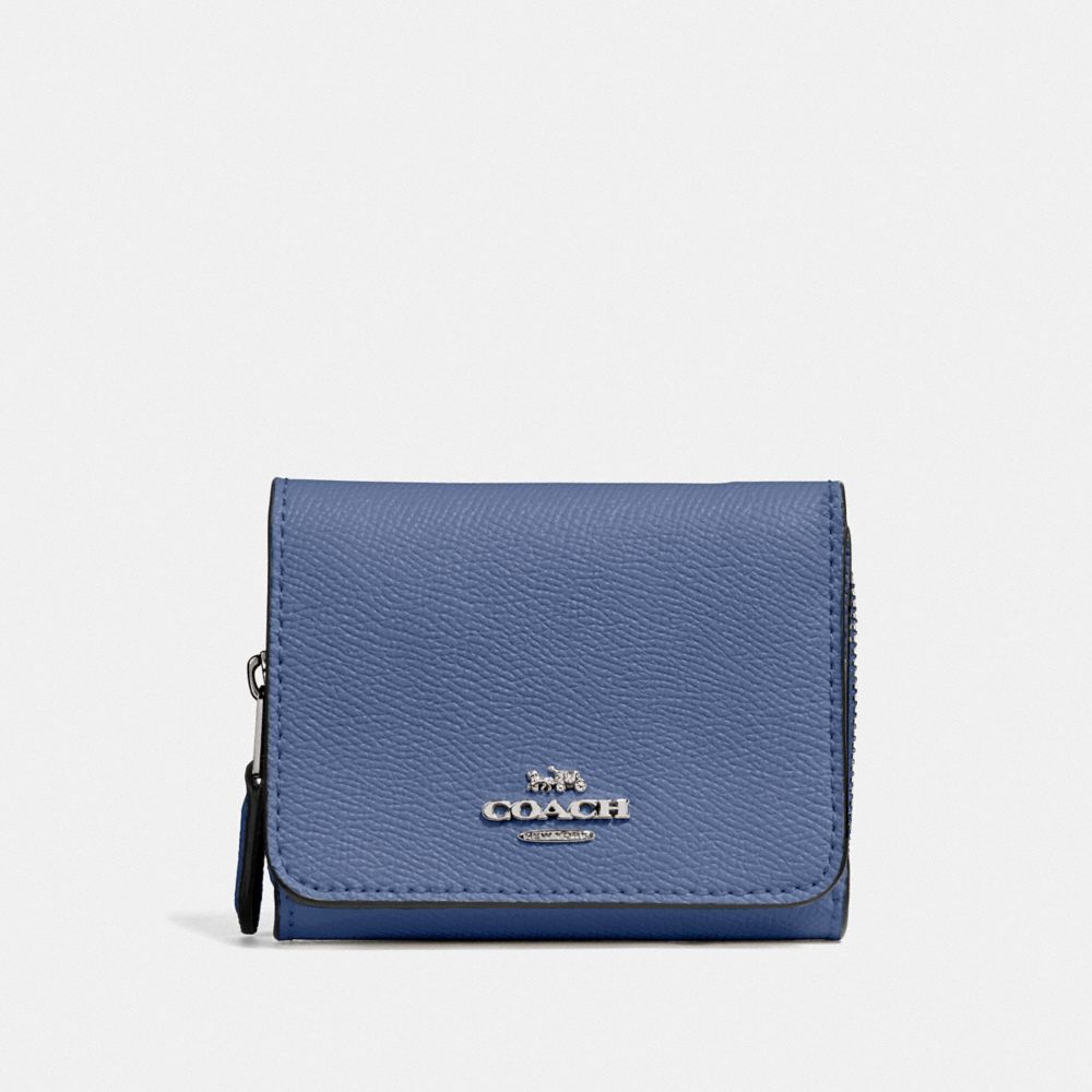 COACH F37968 - SMALL TRIFOLD WALLET SV/BLUE LAVENDER