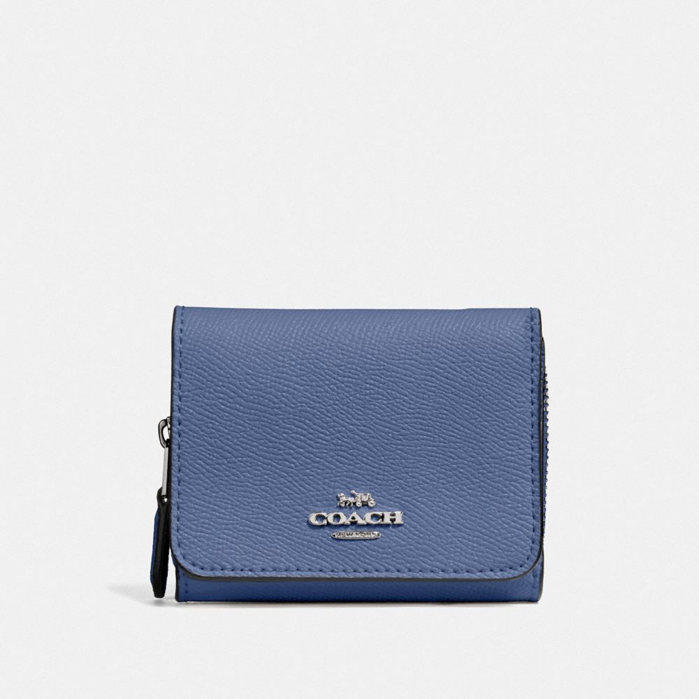 COACH F37968 Small Trifold Wallet SV/BLUE LAVENDER