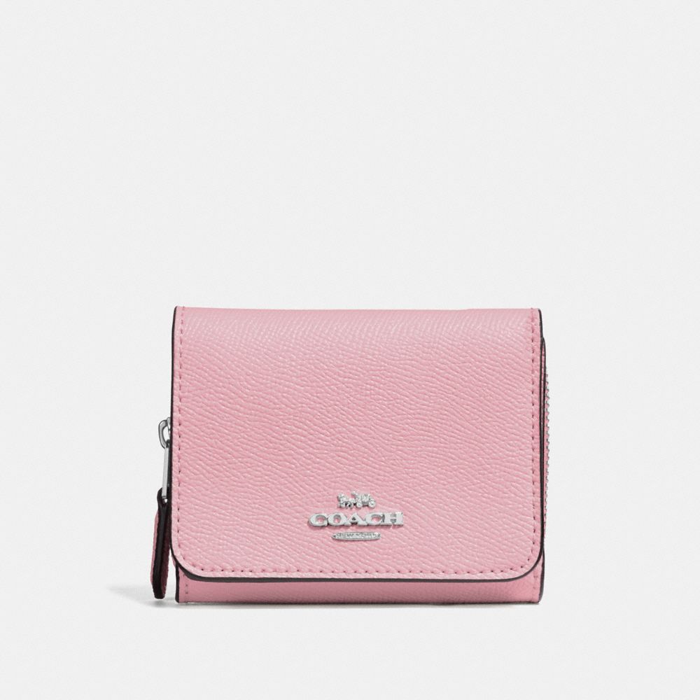 COACH F37968 Small Trifold Wallet CARNATION/SILVER