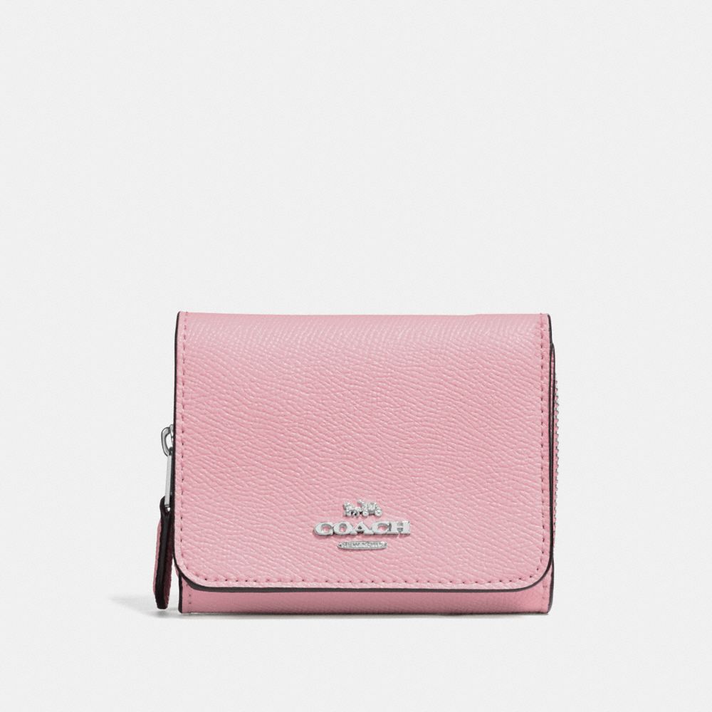 COACH F37968 SMALL TRIFOLD WALLET CARNATION/SILVER