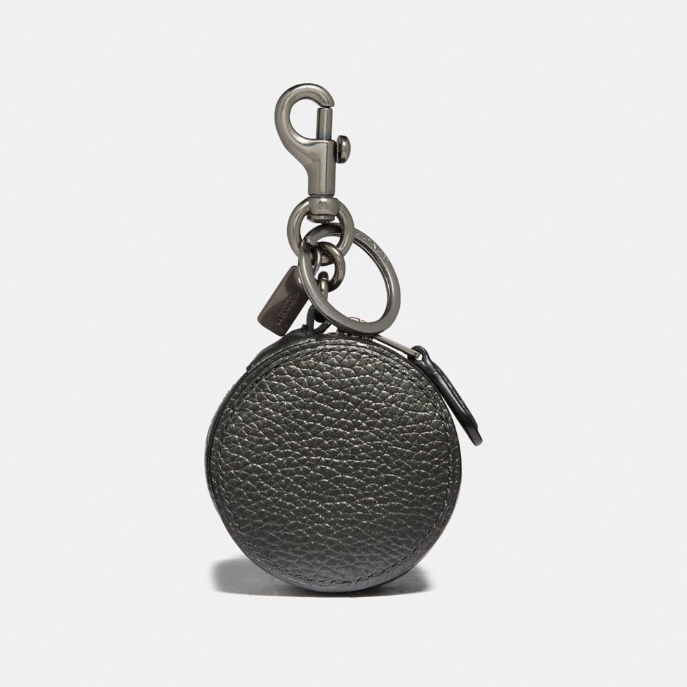 MINI ZIP CASE - METALLIC GUNMETAL/BLACK ANTIQUE NICKEL - COACH F37994