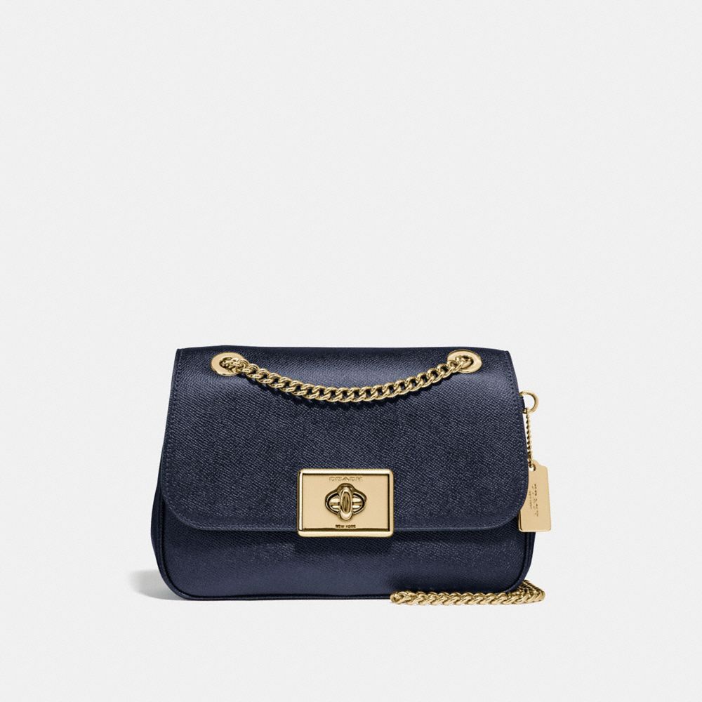 COACH F38073 CASSIDY CROSSBODY METALLIC-DENIM/LIGHT-GOLD