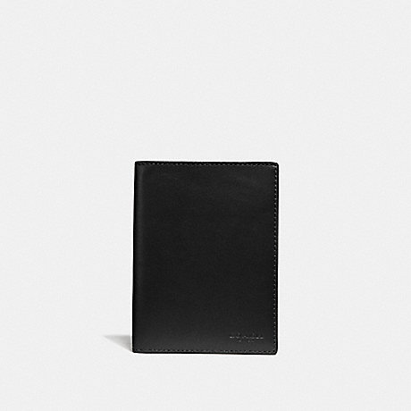 COACH PASSPORT CASE - BLACK - F38080