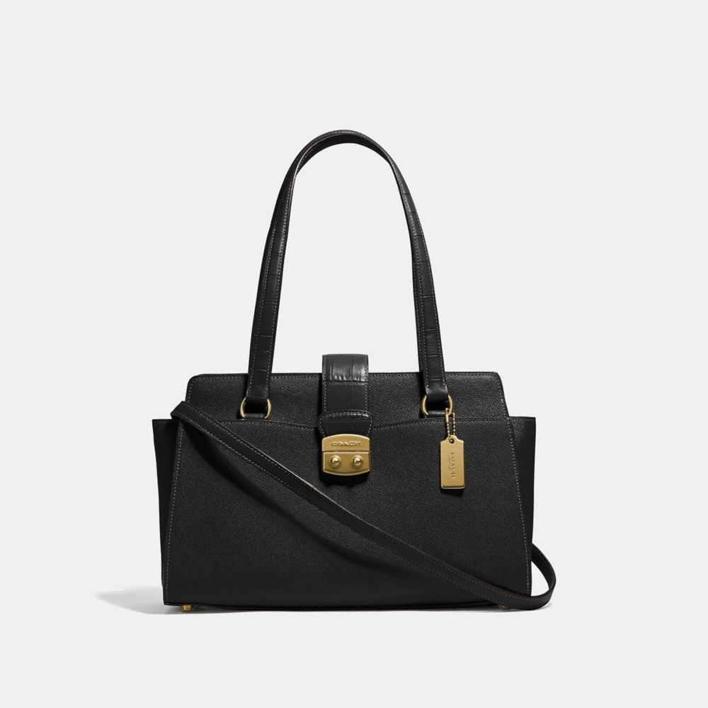 COACH AVARY CARRYALL - BLACK/LIGHT GOLD - F38082