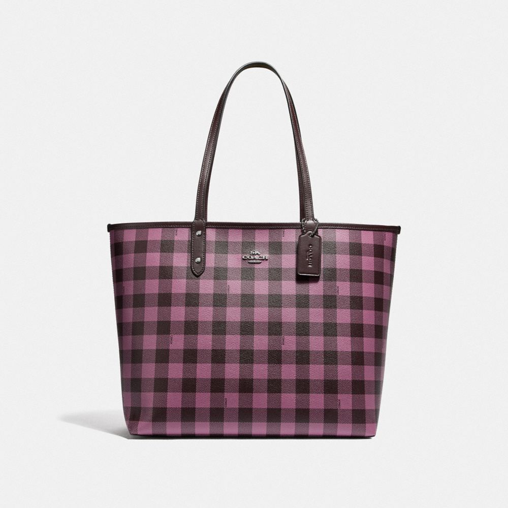 coach gingham tote