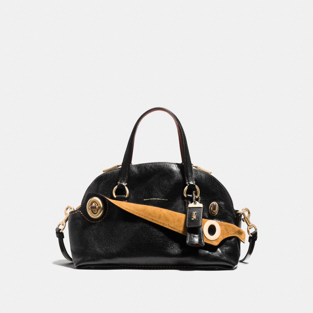 COACH F38190 OUTLAW SATCHEL 36 BLACK/OLD-BRASS