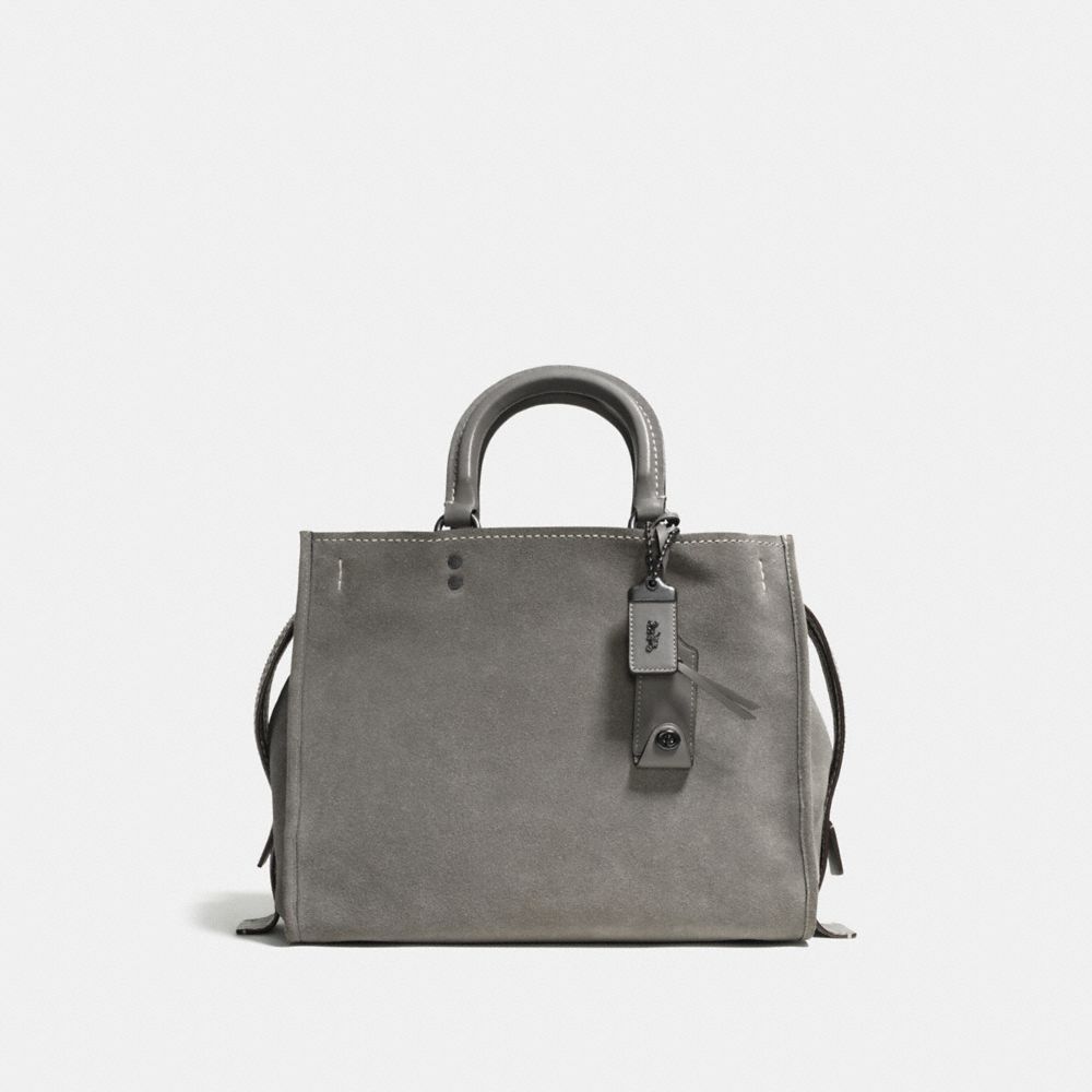 Grey Coach Purse
 COACH F ROGUE BP HEATHER GREY