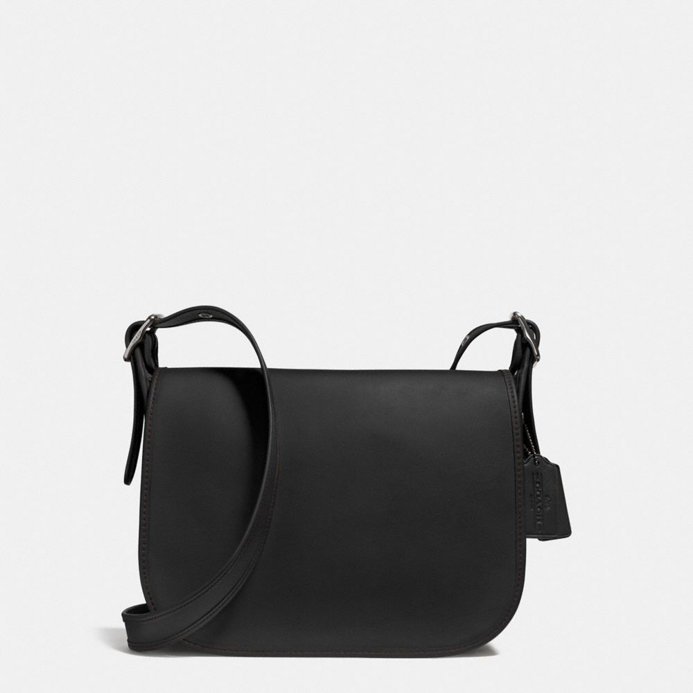 coach black saddle bag