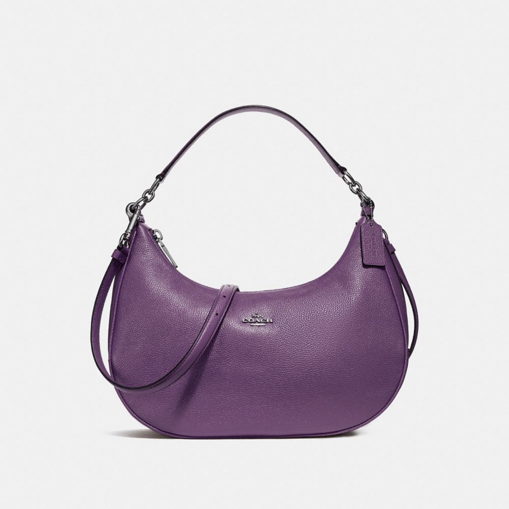 COACH F38250 East/west Harley Hobo SILVER/BERRY