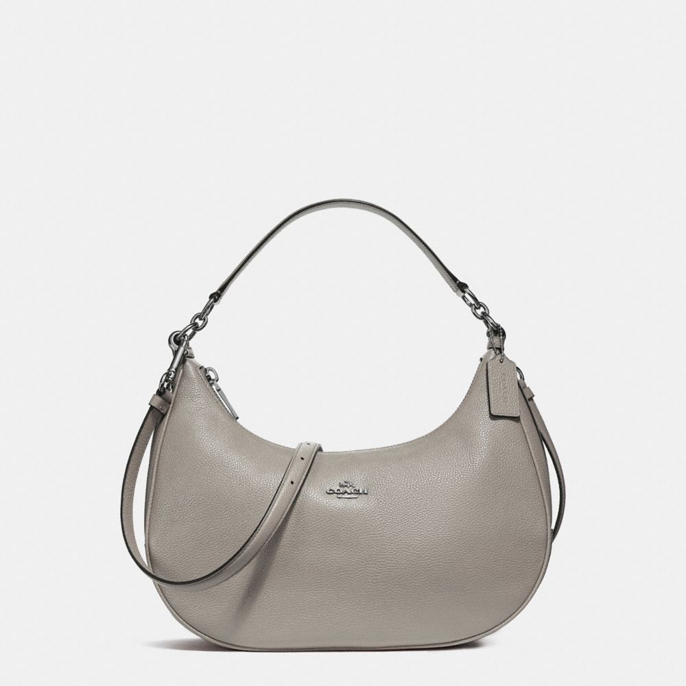 COACH f38250 EAST/WEST HARLEY HOBO SILVER/FOG