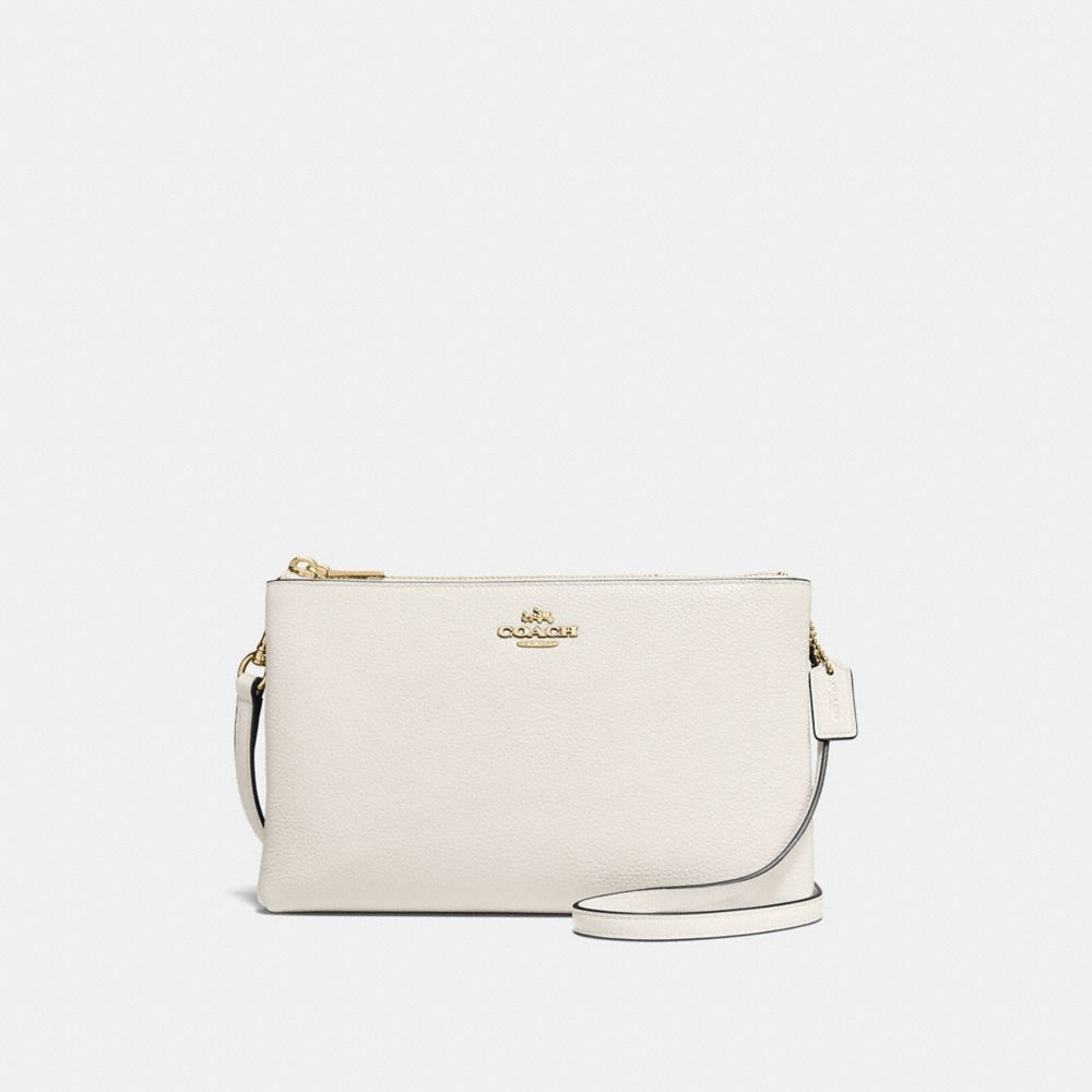 COACH LYLA CROSSBODY IN PEBBLE LEATHER - IMITATION GOLD/CHALK - F38273