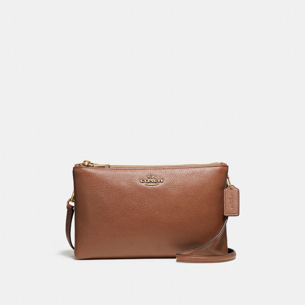 LYLA CROSSBODY - f38273 - IMITATION GOLD/SADDLE 2