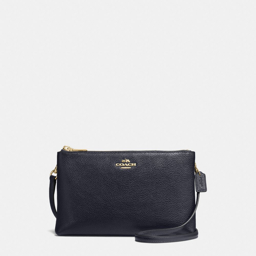 COACH F38273 - LYLA CROSSBODY IN PEBBLE LEATHER IMITATION GOLD/MIDNIGHT