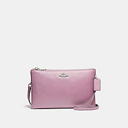 COACH F38273 Lyla Crossbody In Pebble Leather SILVER/LILAC