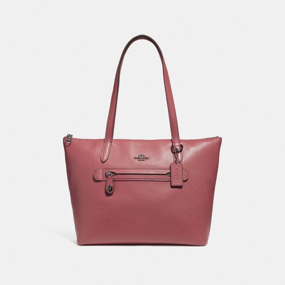 COACH F38312 Taylor Tote DK/WASHED RED
