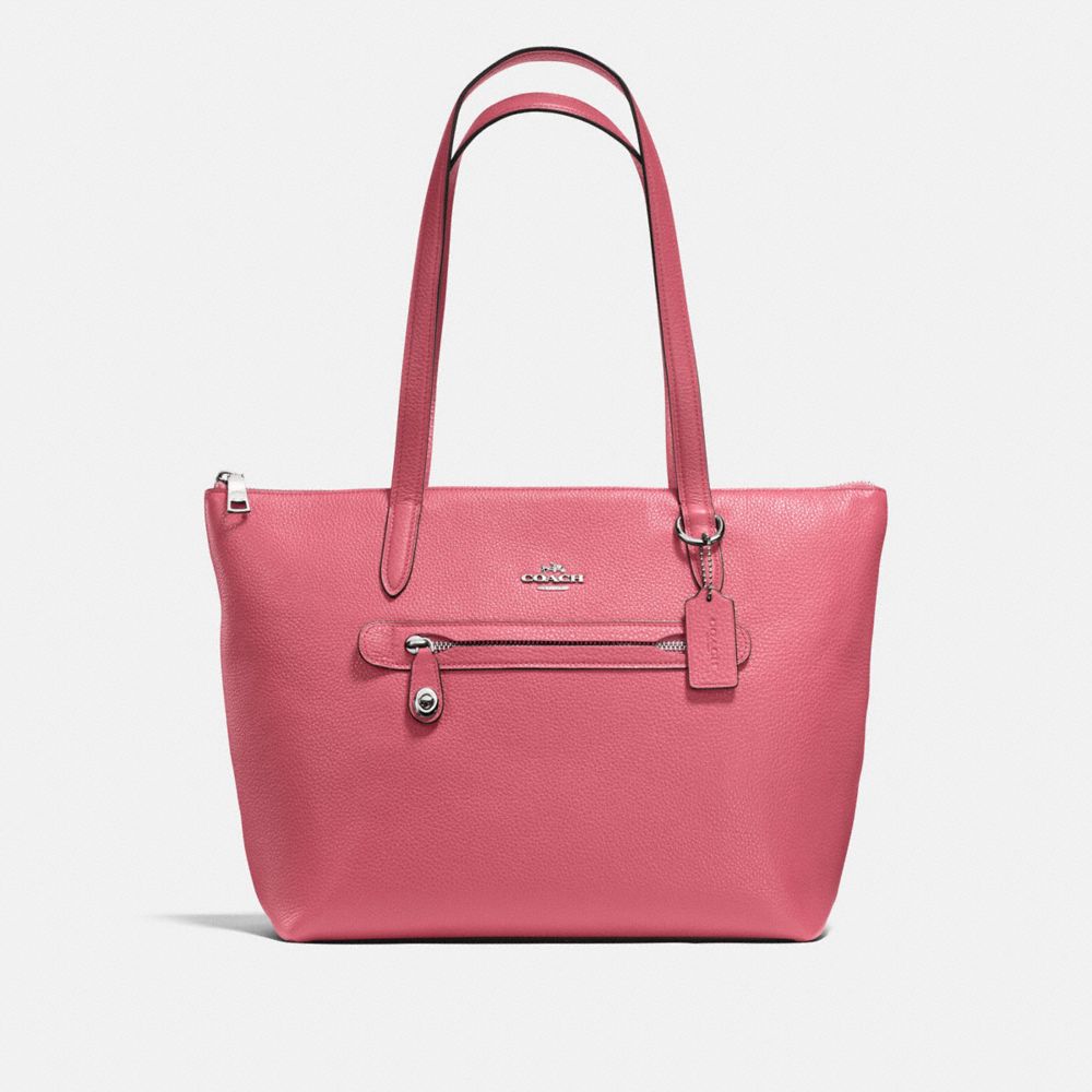 COACH TAYLOR TOTE - PEONY/SILVER - F38312