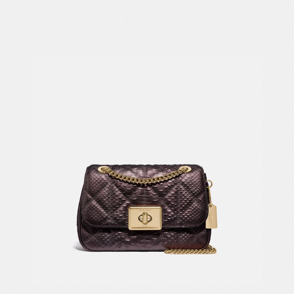 COACH CASSIDY CROSSBODY WITH QUILTING - OXBLOOD 1/LIGHT GOLD - F38340