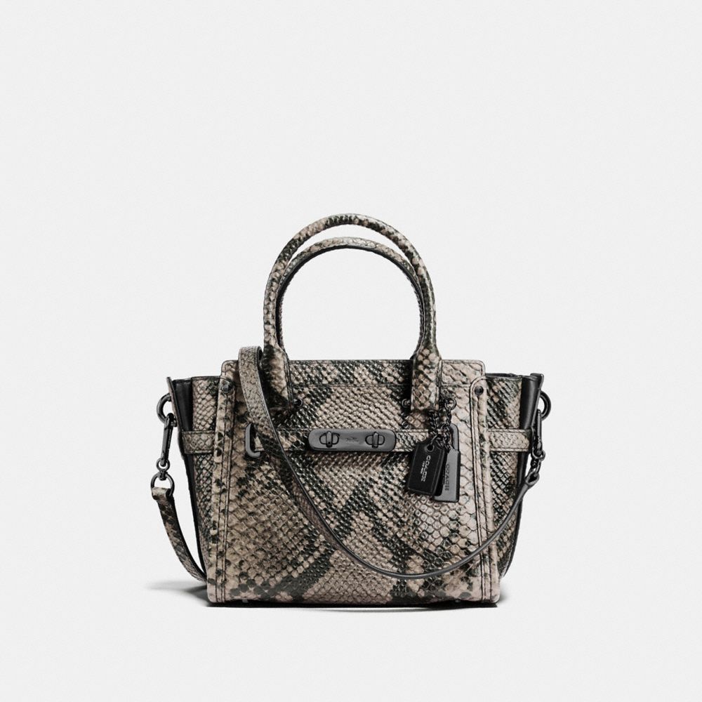 COACH COACH SWAGGER 27 - NATURAL/DARK GUNMETAL - F38360