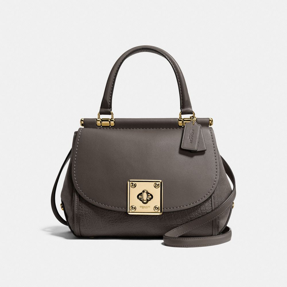 COACH DRIFTER TOP HANDLE - CHESTNUT/LIGHT GOLD - F38388