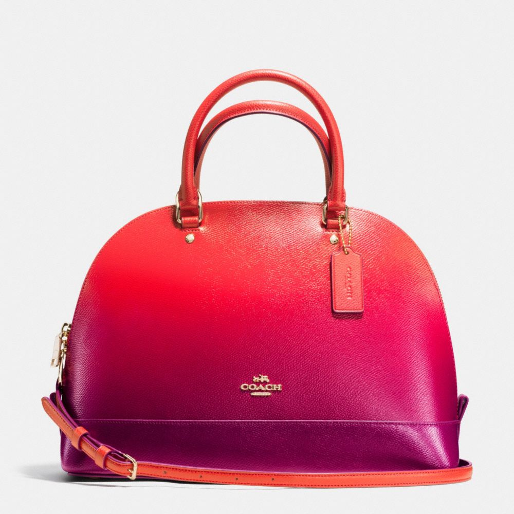 SIERRA SATCHEL IN OMBRE LEATHER - IMITATION GOLD/WATERMELON - COACH F38397