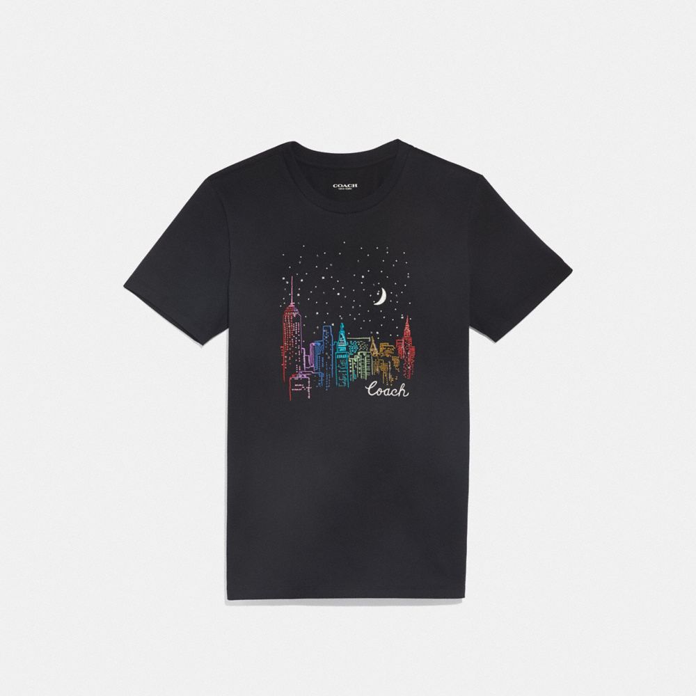 CITY SKY T-SHIRT - BLACK - COACH F38599