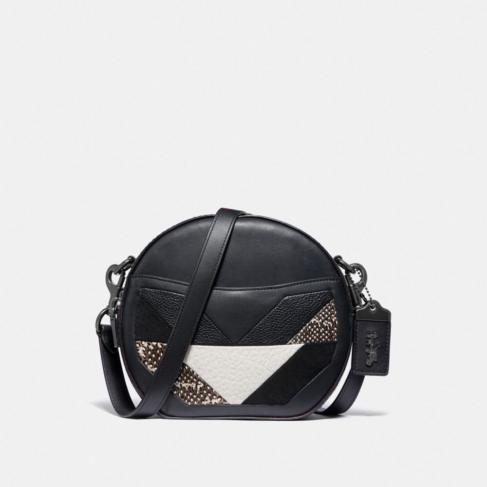 COACH F38668 Canteen Crossbody With Patchwork And Snakeskin Detail V5/BLACK MULTI