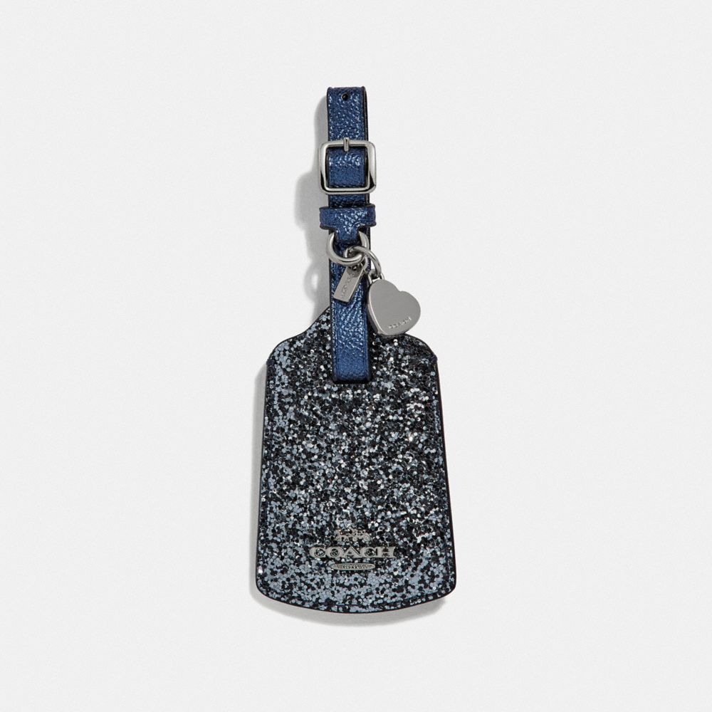 LUGGAGE TAG WITH CHARM - GUNMETAL/SILVER - COACH F38670