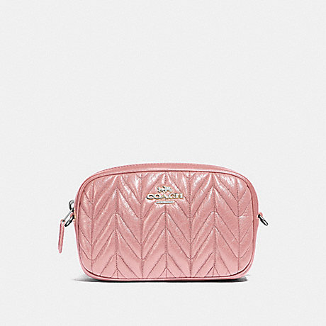 COACH CONVERTIBLE BELT BAG WITH QUILTING - SV/PETAL - F38678