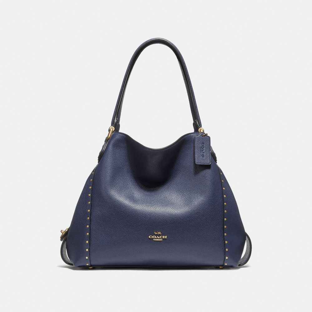 EDIE SHOULDER BAG 31 WITH RIVETS - F38720 - B4/CADET