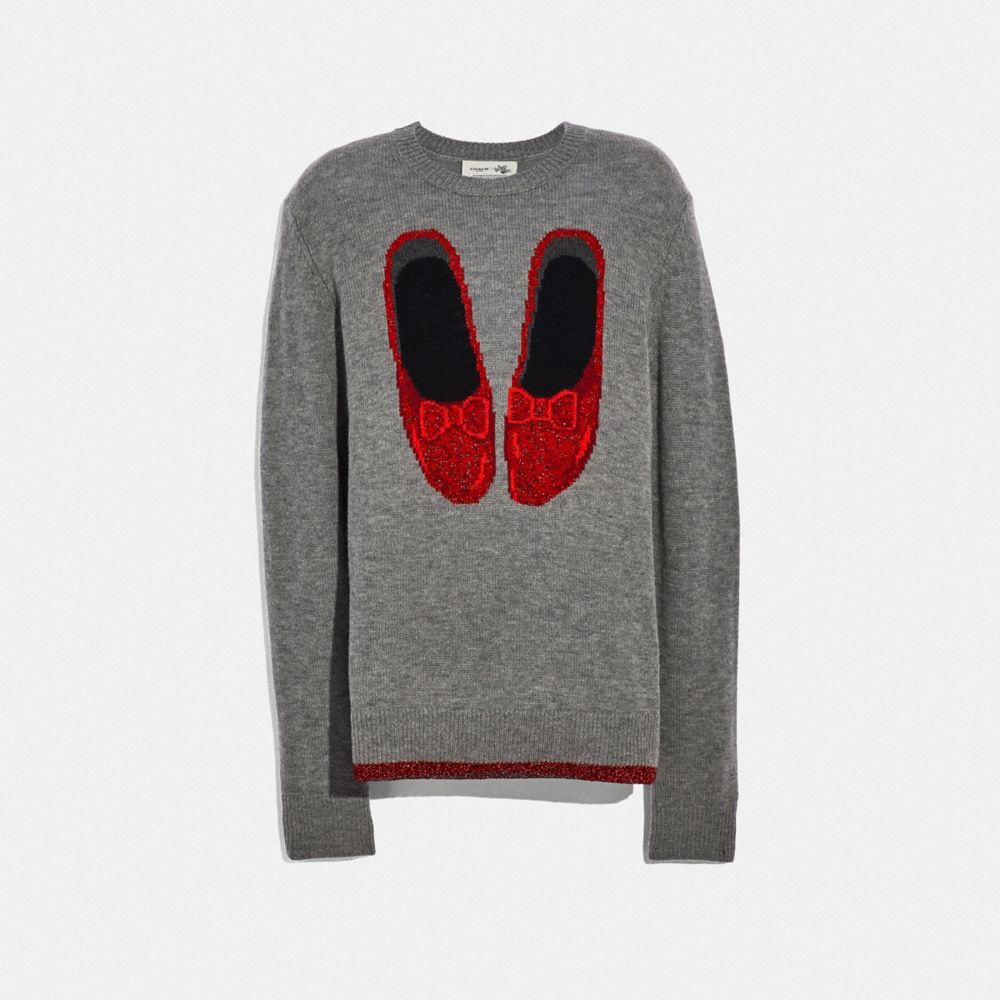 RUBY SLIPPERS SWEATER - GREY - COACH F38726