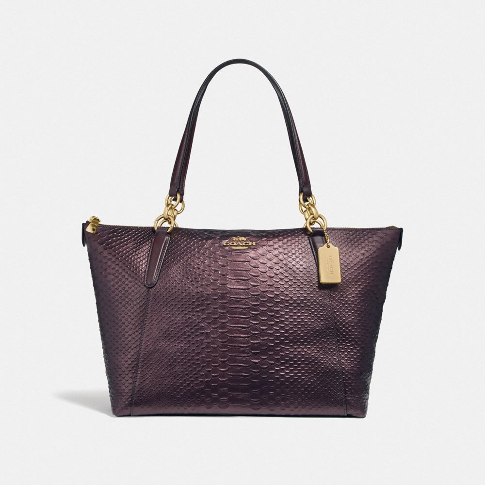 COACH AVA TOTE - OXBLOOD 1/LIGHT GOLD - F38736