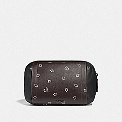 GRAHAM UTILITY PACK WITH SPIKEY DIAMOND PRINT - F38750 - OXBLOOD MULTI/BLACK ANTIQUE NICKEL