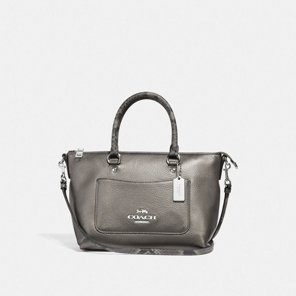 MINI EMMA SATCHEL - GUNMETAL/SILVER - COACH F38877