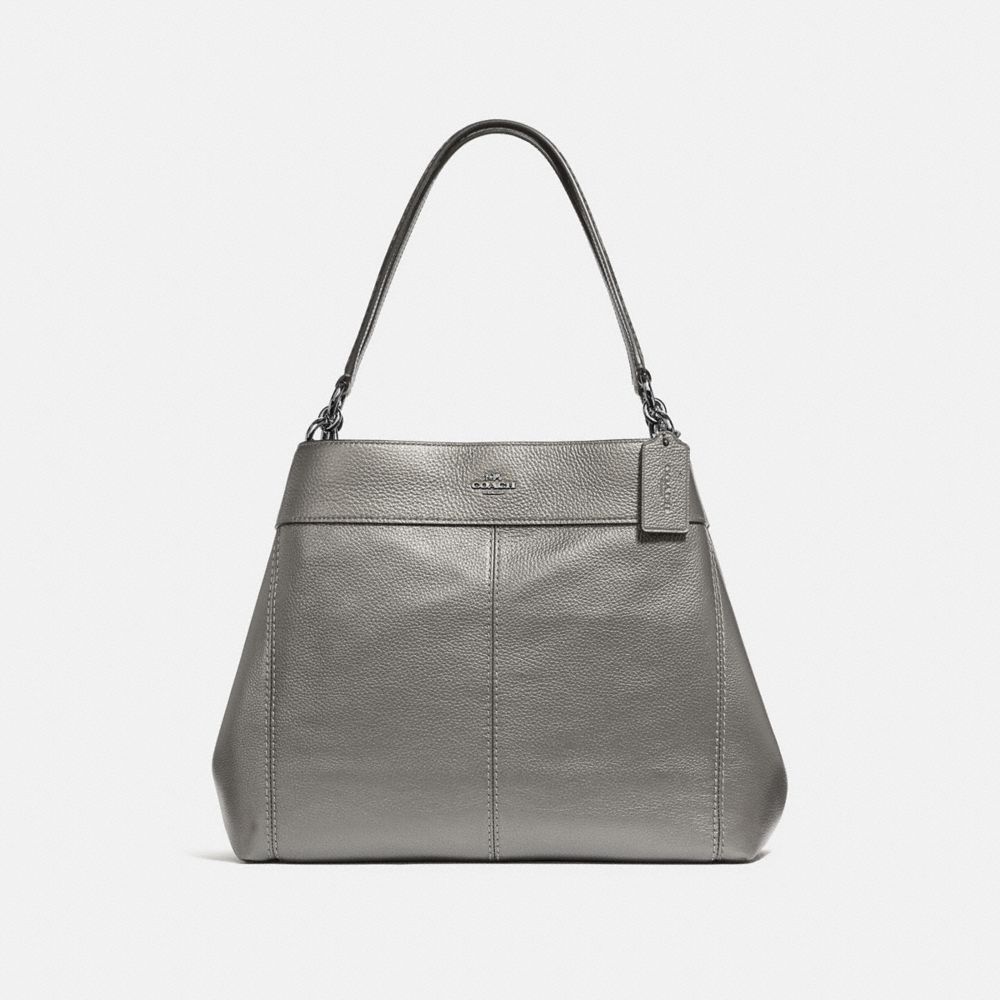 LEXY SHOULDER BAG - F38879 - GUNMETAL/SILVER