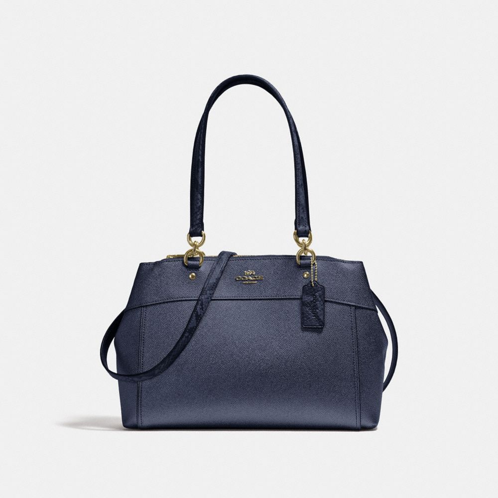 COACH BROOKE CARRYALL - METALLIC DENIM/LIGHT GOLD - F38880