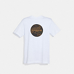 COACH F38885 Mixed Camo T-shirt WHITE/LOGO CAMO