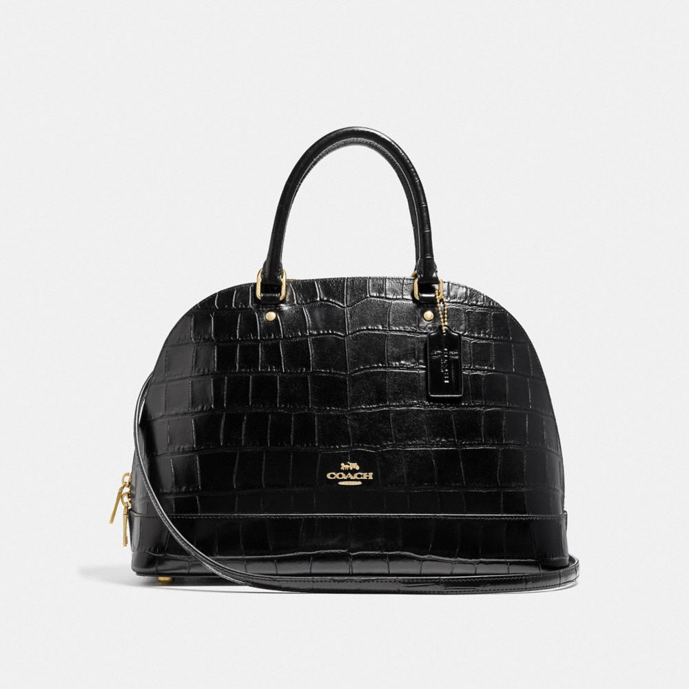 COACH SIERRA SATCHEL - BLACK/IMITATION GOLD - F38954