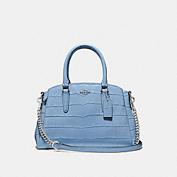 COACH MINI SAGE CARRYALL - CORNFLOWER/SILVER - F38956