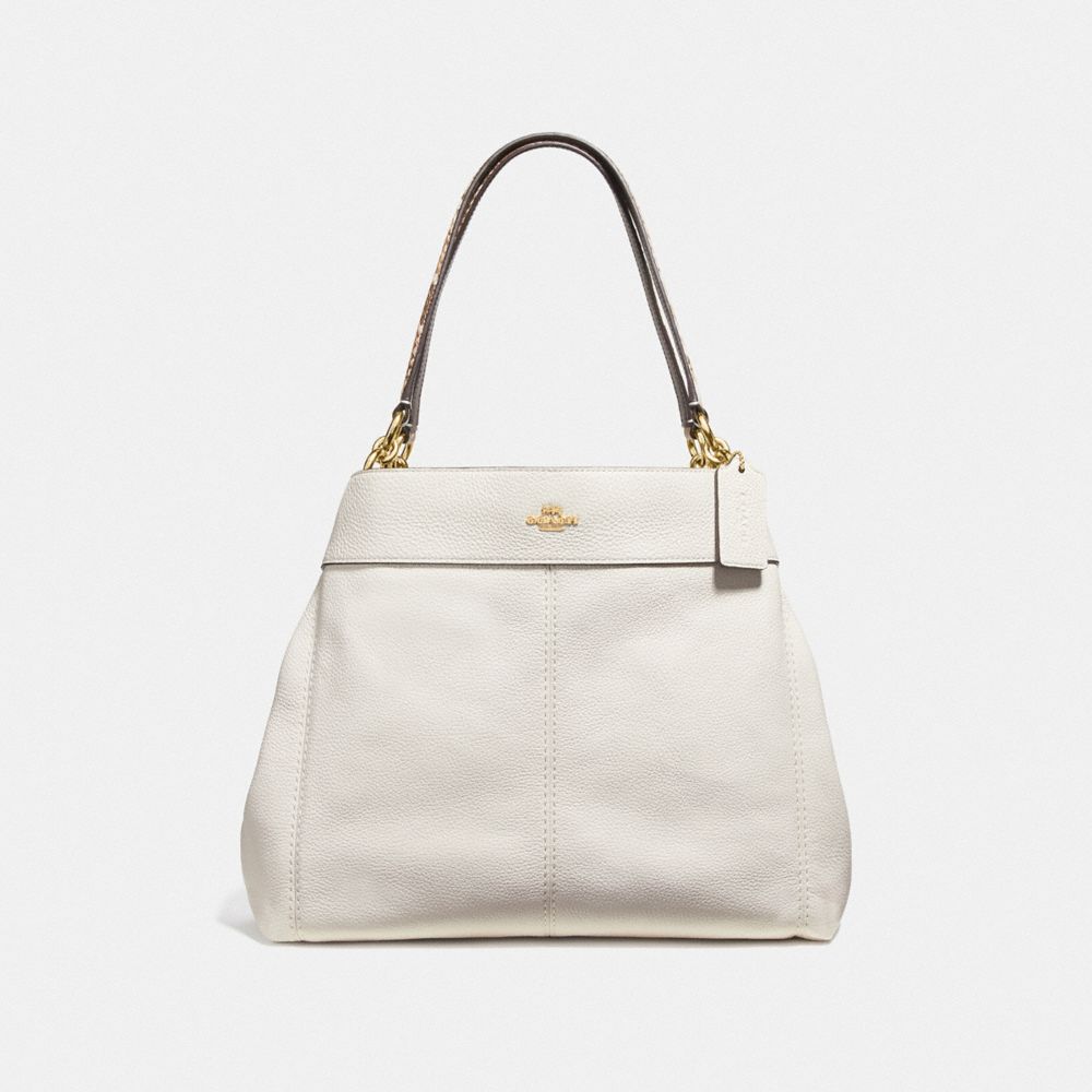 LEXY SHOULDER BAG - CHALK/NEUTRAL/LIGHT GOLD - COACH F38991