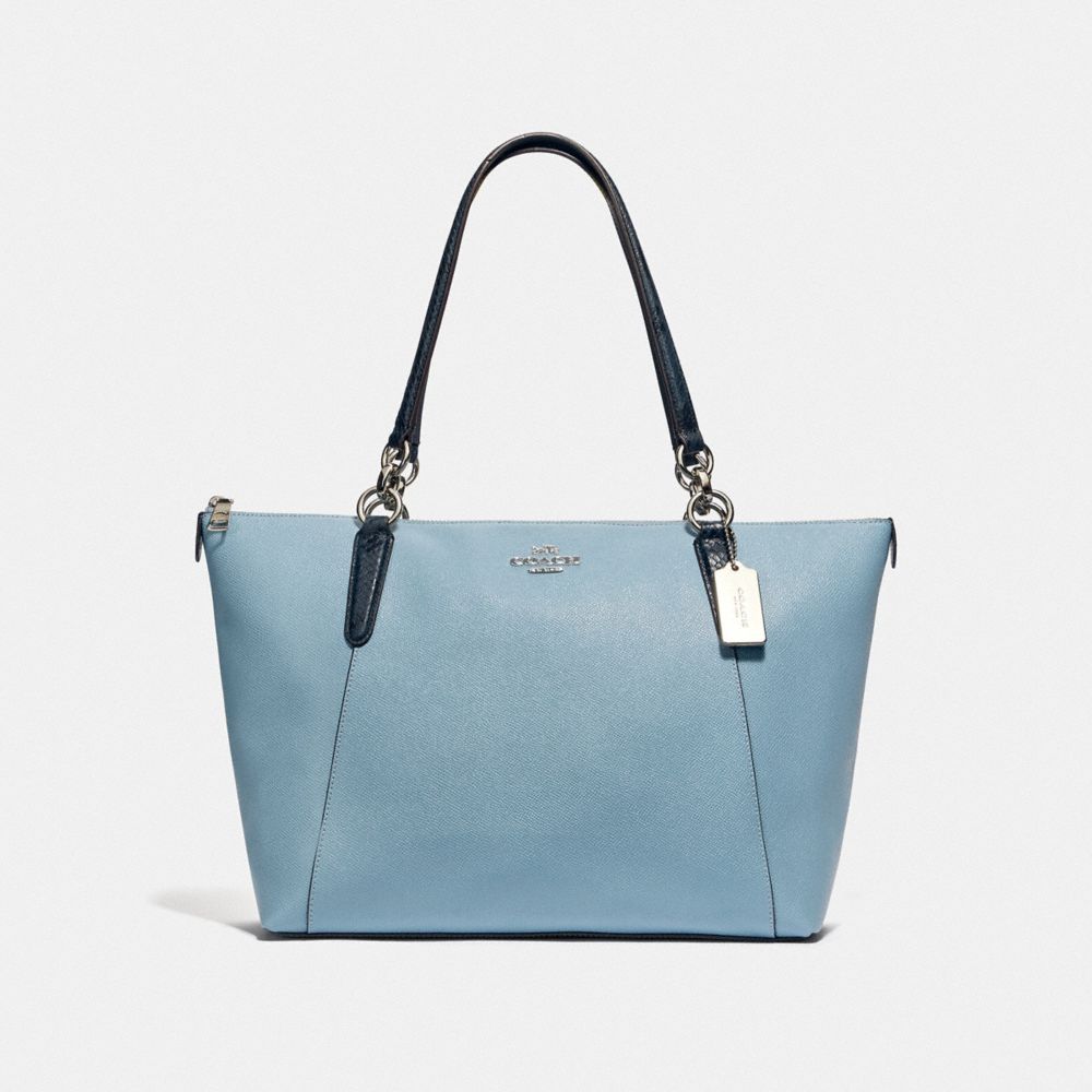 COACH F38993 AVA TOTE CORNFLOWER/MIDNIGHT/SILVER