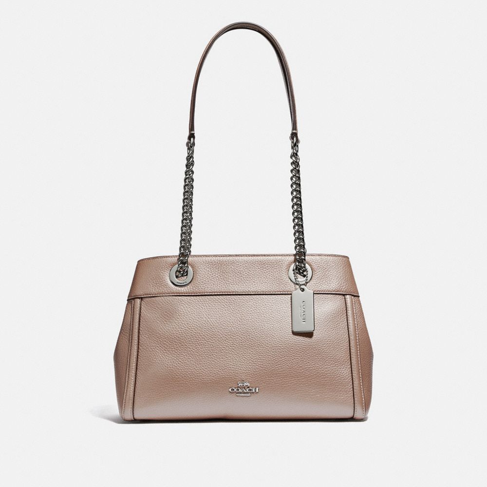 COACH BROOKE CHAIN CARRYALL - PLATINUM/SILVER - F39019