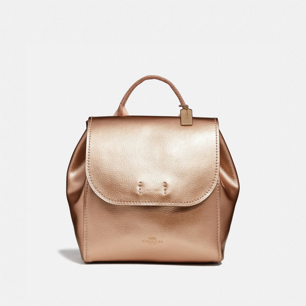 COACH F39040 - LARGE DERBY BACKPACK ROSE GOLD/LIGHT GOLD