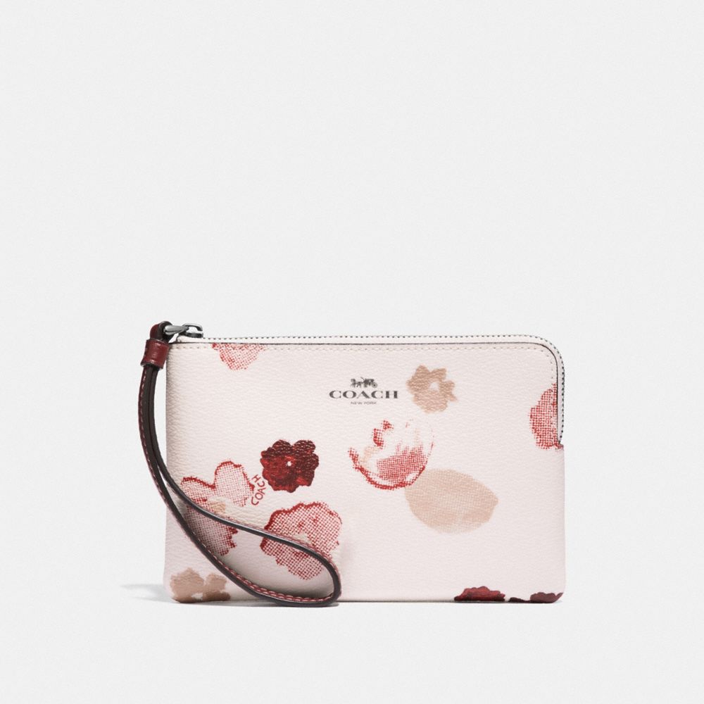 COACH®  Small Wristlet With Floral Print