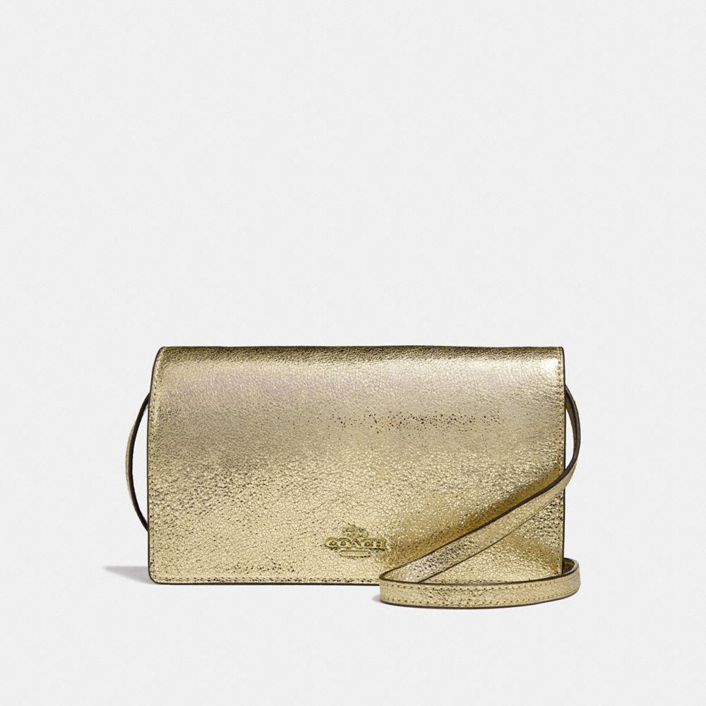 gold crossbody clutch