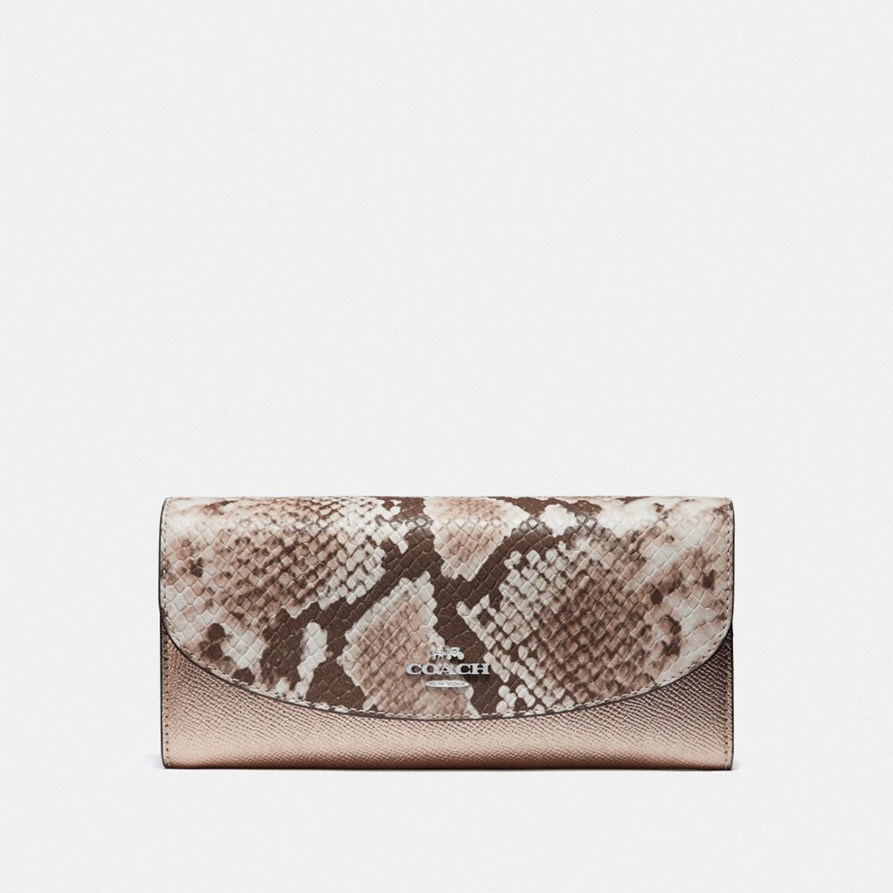 SLIM ENVELOPE WALLET - F39083 - PLATINUM/SILVER