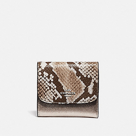 COACH SMALL WALLET - PLATINUM/SILVER - F39084