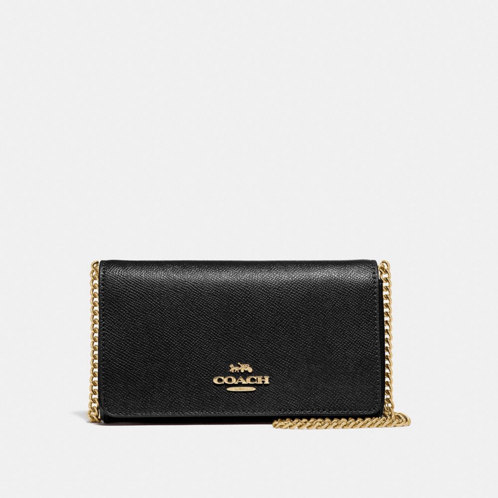 DRESSY CROSSBODY - BLACK/LIGHT GOLD - COACH F39126