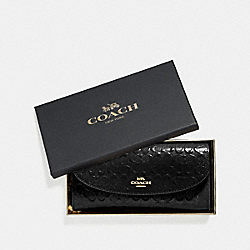 COACH F39134 - BOXED SLIM ENVELOPE WALLET IN SIGNATURE LEATHER BLACK/LIGHT GOLD